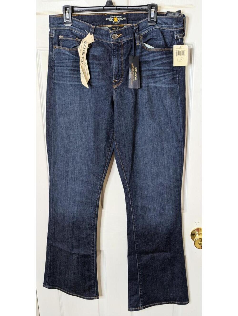 Lucky Brand Women’s Sofia Boot Cut Jeans Medium Wash Size 16/33 R Inseam 32” NWT